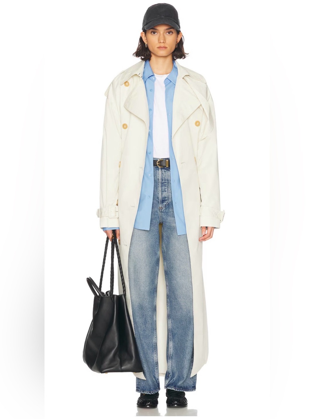 Agolde Classic High-Rise Wide Leg Jeans - Light Blue